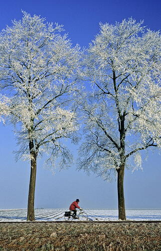 winter biking